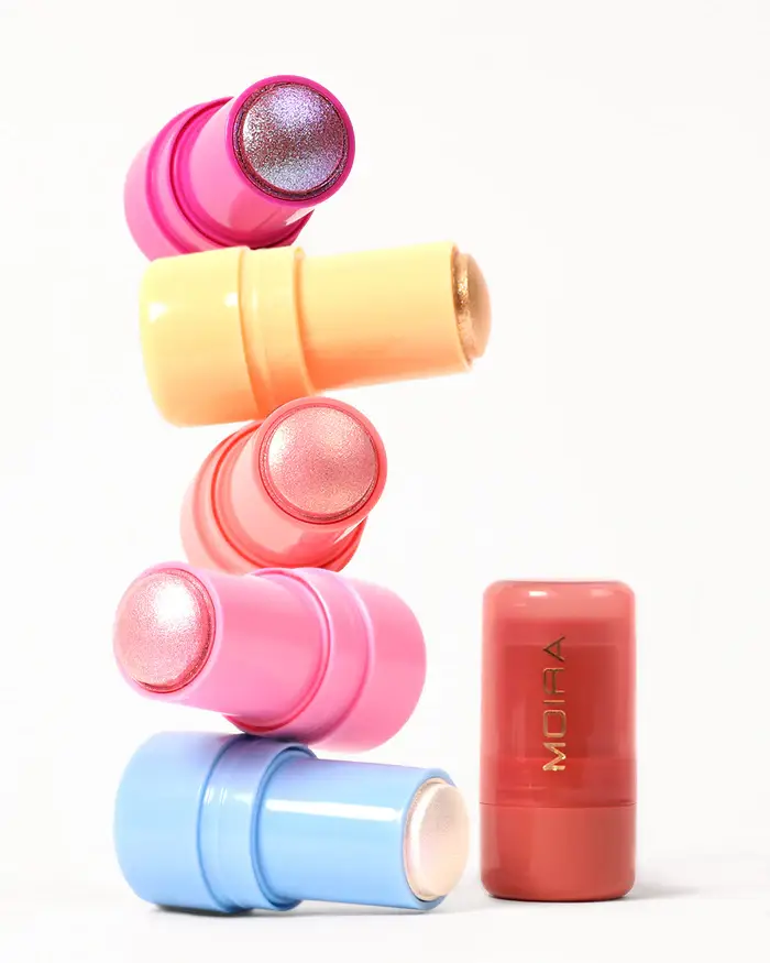 Moira colorful beauty sticks product display