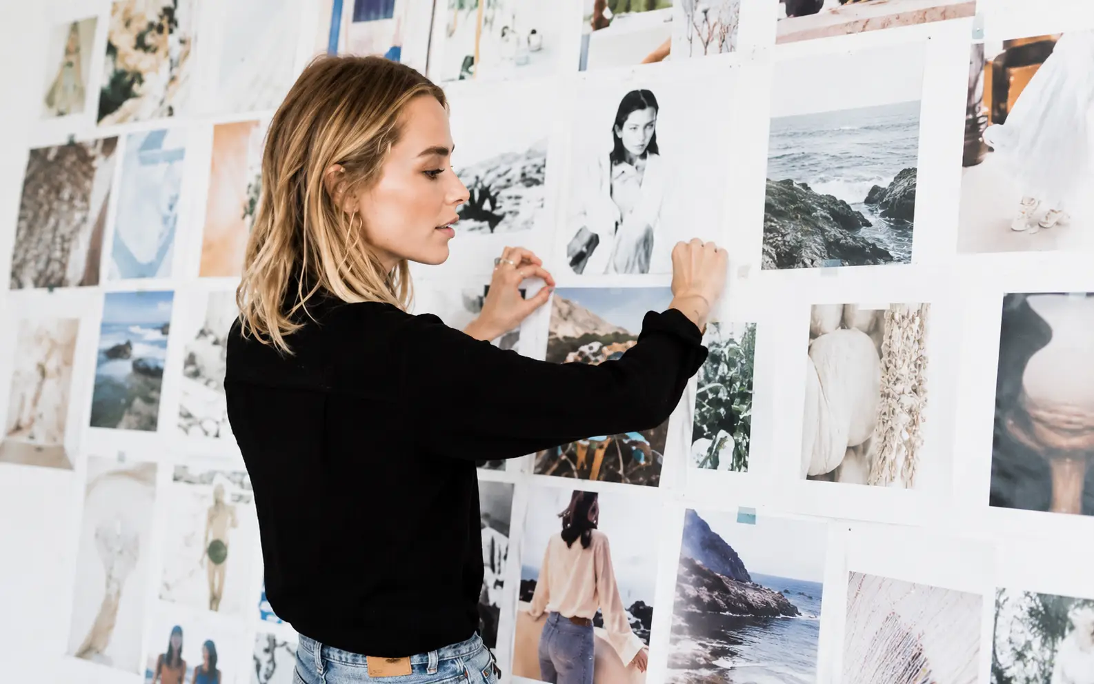 PR strategist building a beauty and fashion media moodboard for a performance campaign suggesting does pr drive sales