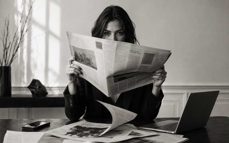 Publicist reading news about changing AI search citation patterns